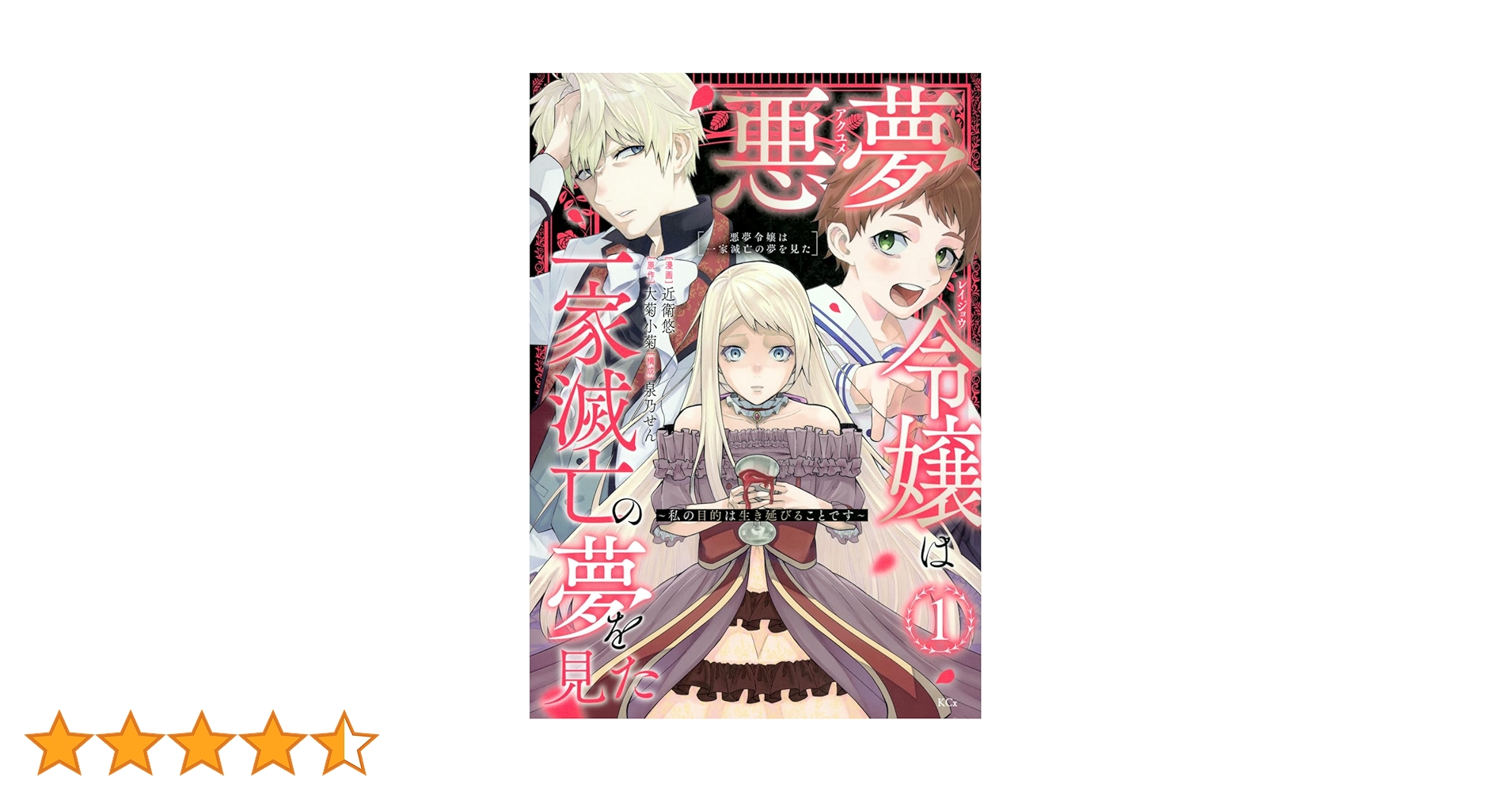 悪夢令嬢は一家滅亡の夢を見た ~私の目的は生き延びることです~(1